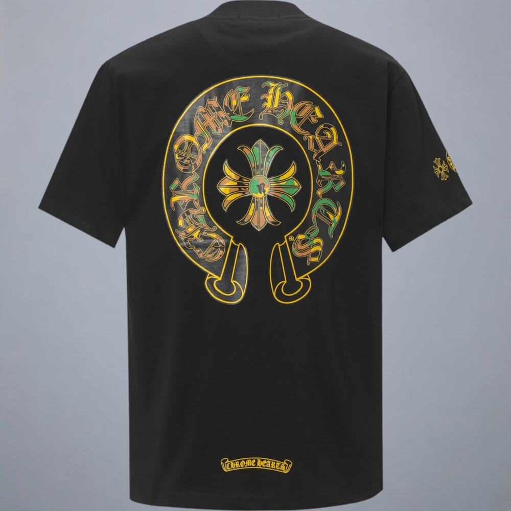 Chrome Hearts Men's Black Short Sleeve T-Shirt
